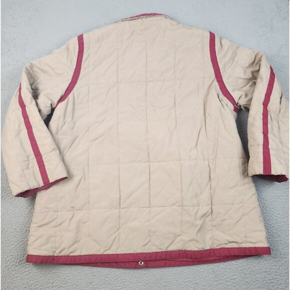 Womens Vintage 80's Extra Large (22.5) Quilted Puffer Parka Coat Full Snap Lined - Picture 3 of 11
